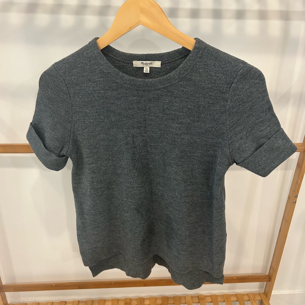 Madewell Charcoal Knit Top